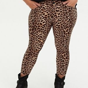 Crop Animal Print Pants
